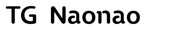 TG Naonao font preview